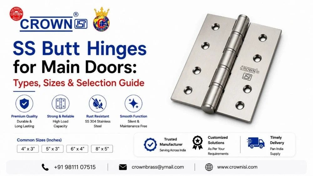 SS Butt Hinges Manufacturer in India