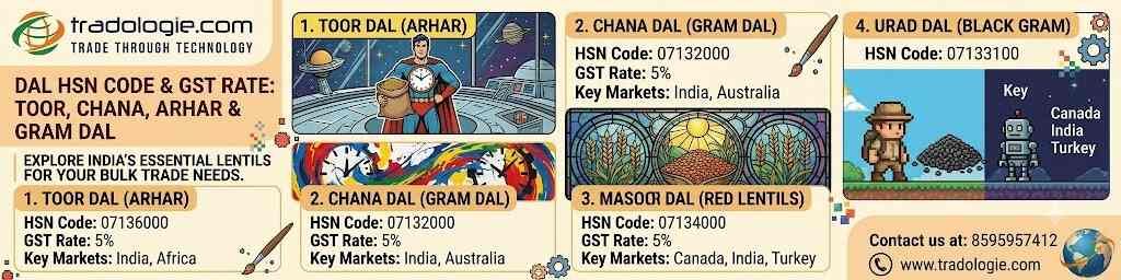 INR 25,  Dal HSN Code & GST Rate: Toor, Chana, Arhar & Gram Dal photo 1