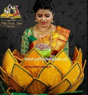 INR 4800,  Traditional Pelli Butta Designs For Telugu Weddings | Pelli Poola Jada