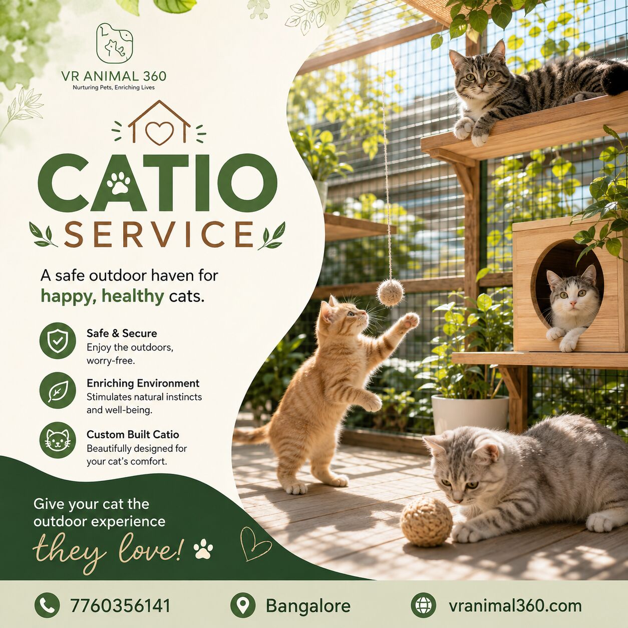 INR 4999,  Custom Cat Catio Design For Safe Outdoor Fun photo 1