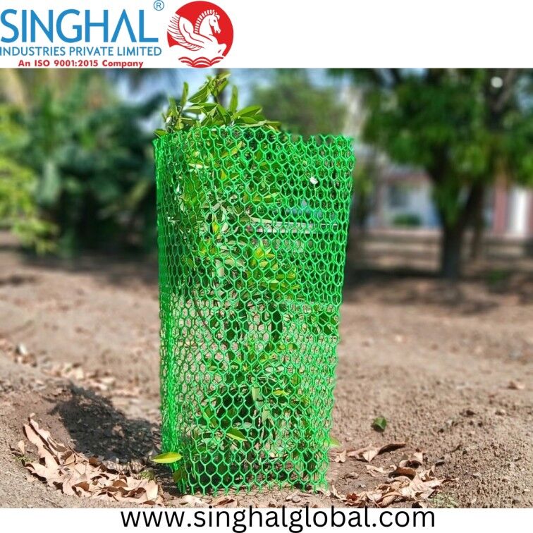INR 382,  Robust Plastic Tree Guard Supports Young Trees