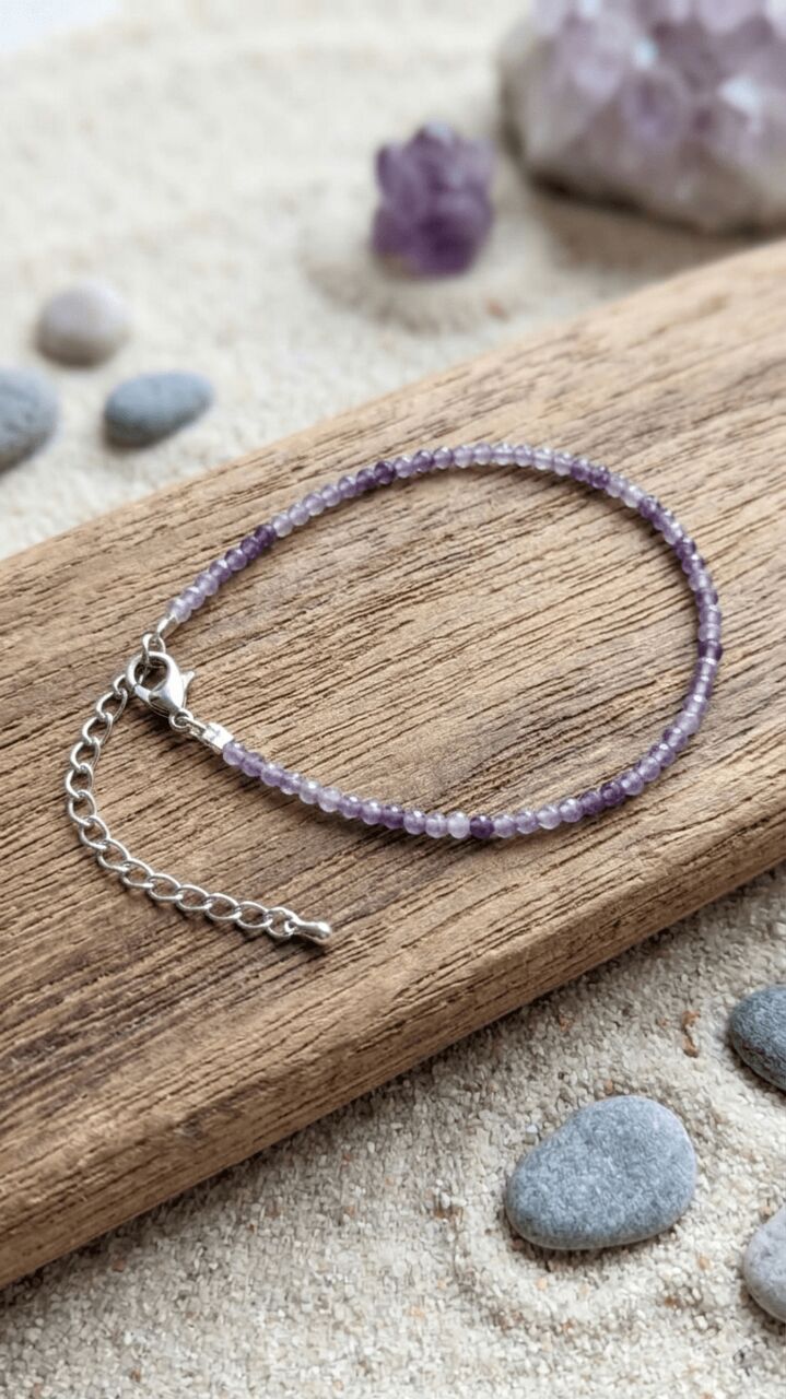 Buy Amethyst Anklet – A Stylish Gemstone Accessory photo 1