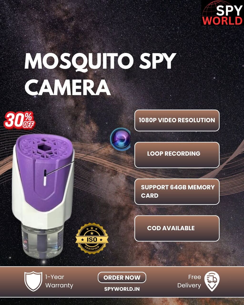 INR 4499,  Wireless Spy Camera Market In Gurugram Haryana At Spy World