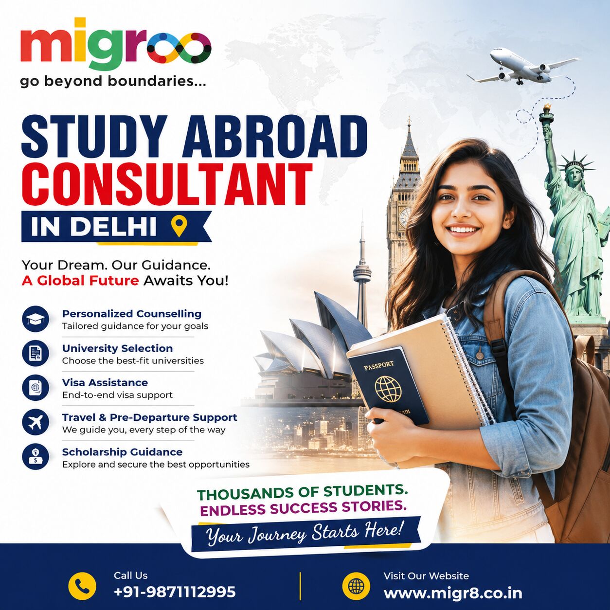 Study Abroad Consultant In Delhi photo 1