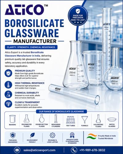 INR 1,  Borosilicate Glassware Manufacturer
