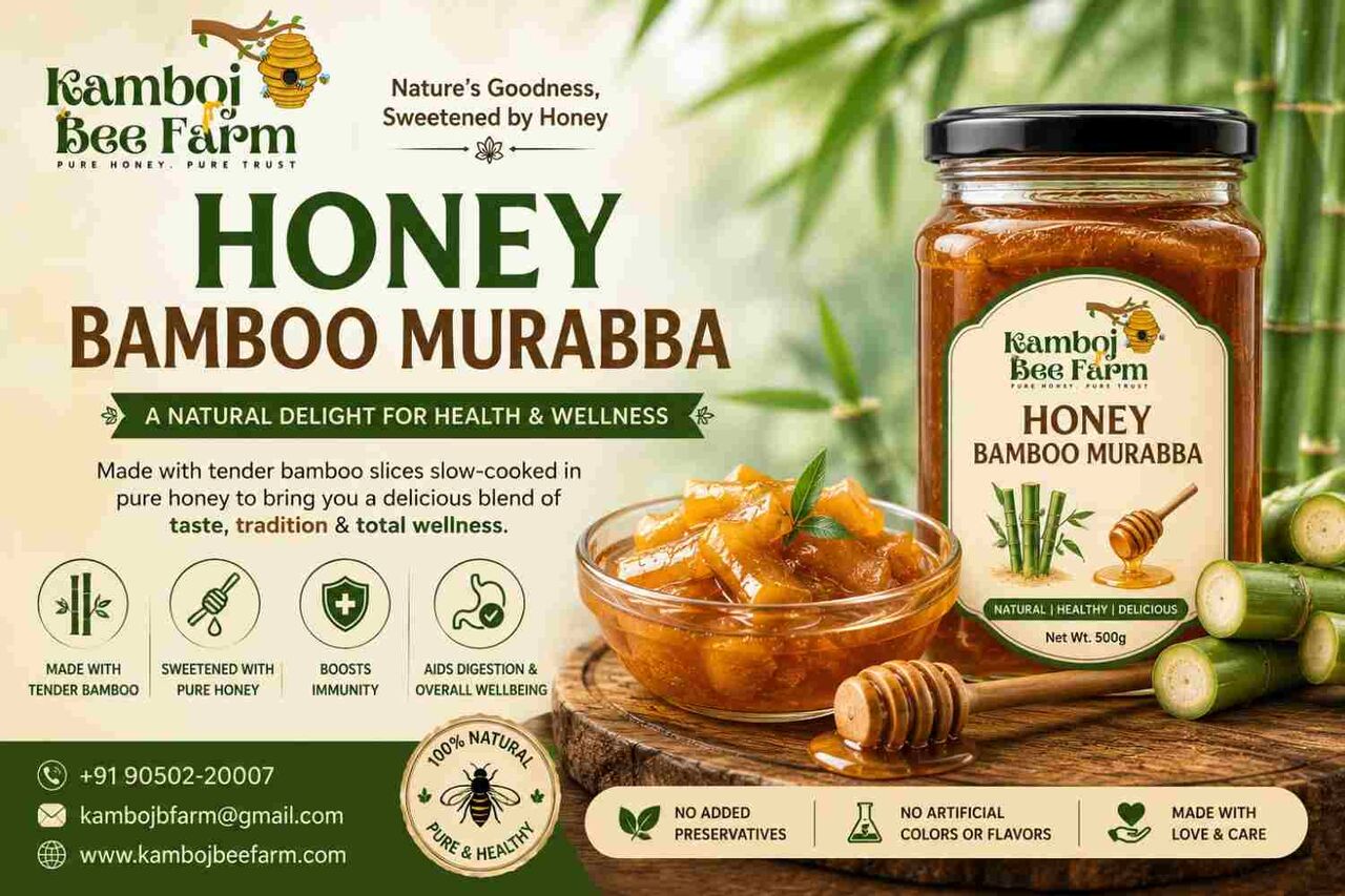 INR 180,  Honey Bamboo Murabba - Kamboj Bee Farm