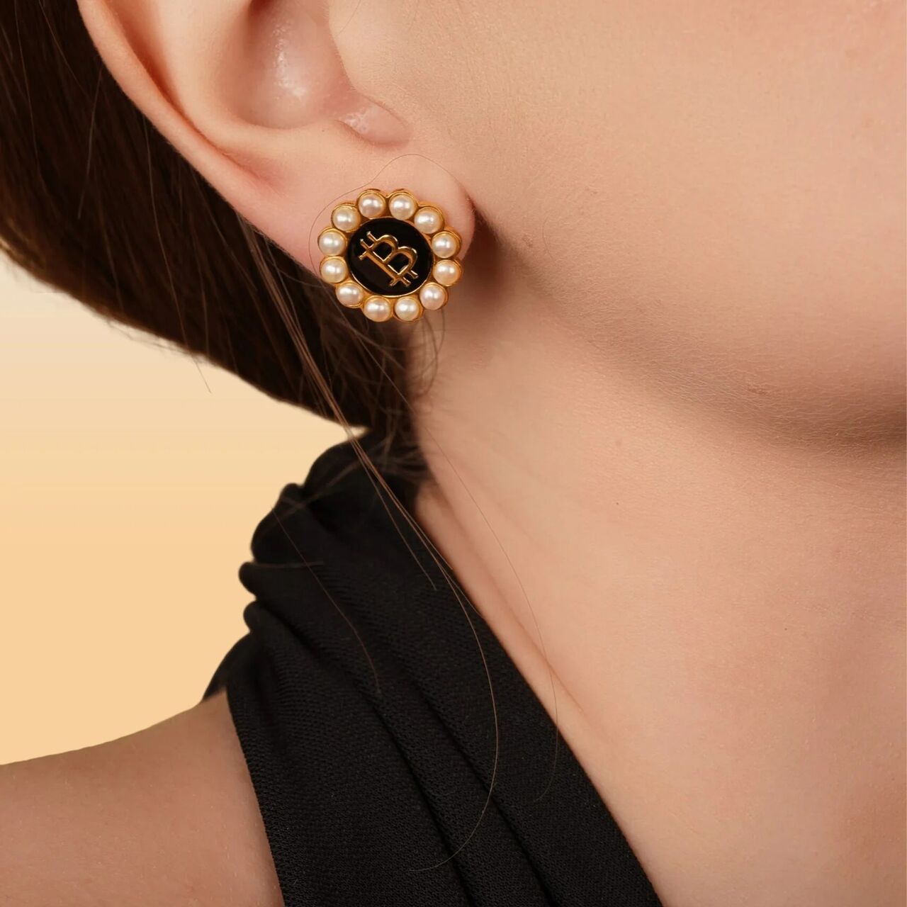 INR 20,  Buy Gold Bitcoin & Crypto Earrings For Women Online
