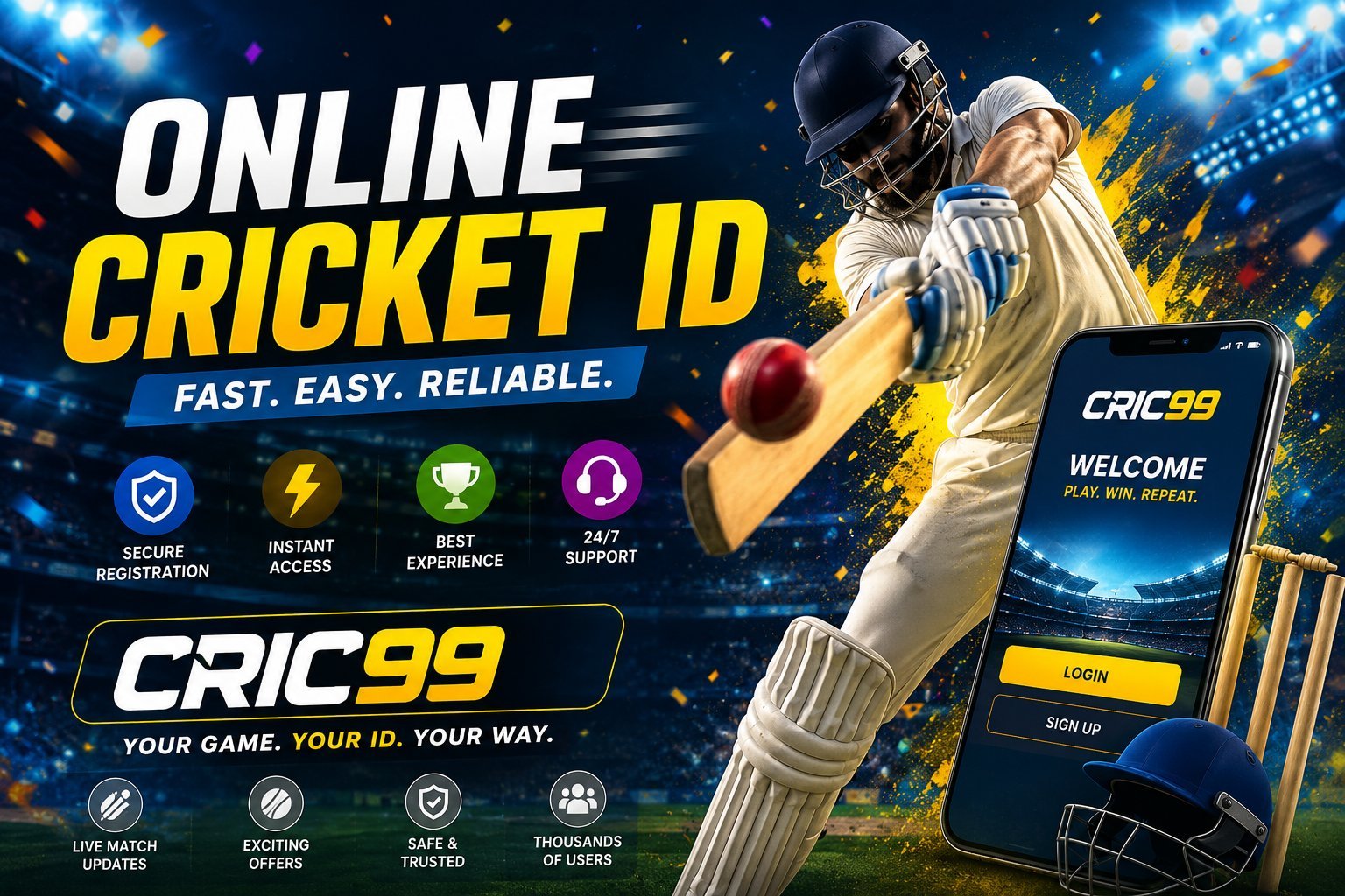 Online Cricket ID – Easy & Trusted Access | CRIC99