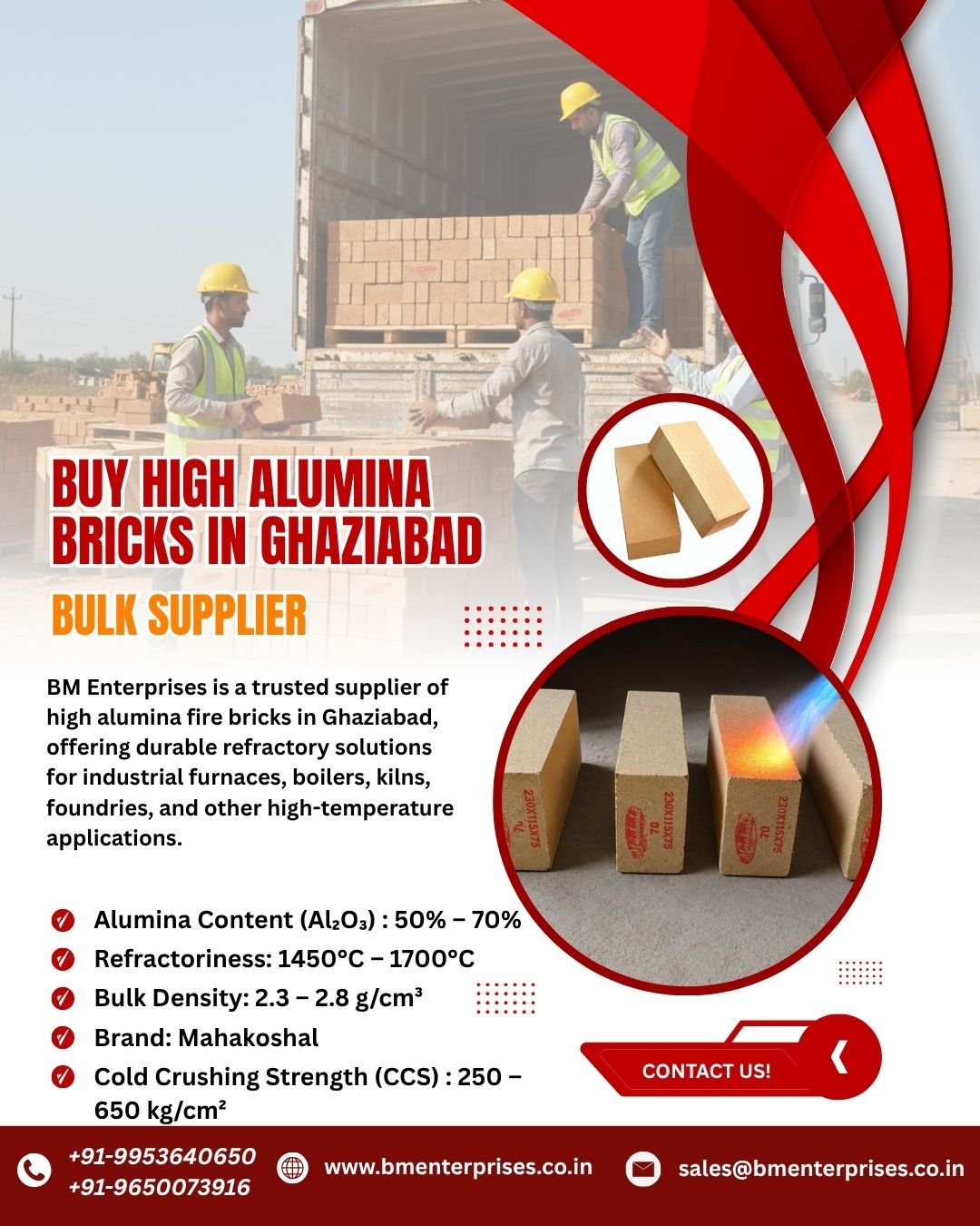 Buy High Alumina Bricks in Ghaziabad | Bulk Supplier photo 1