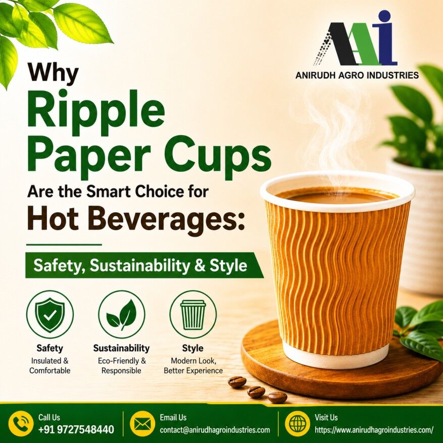 INR 1000,  Premium Insulated & Eco Friendly Ripple Paper Cups For Cafes