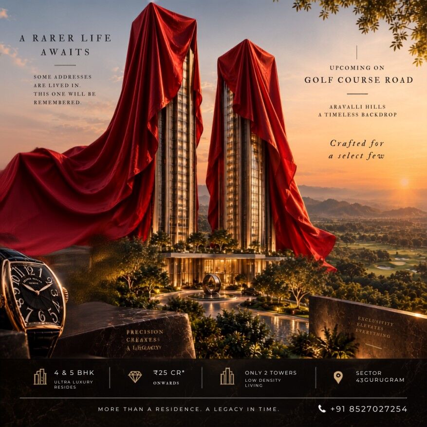 INR 250000000,  5 BR,  7000 Sq. Meter,  M3M Franck Muller – Luxury 4 & 5 BHK Residences In Sector 43