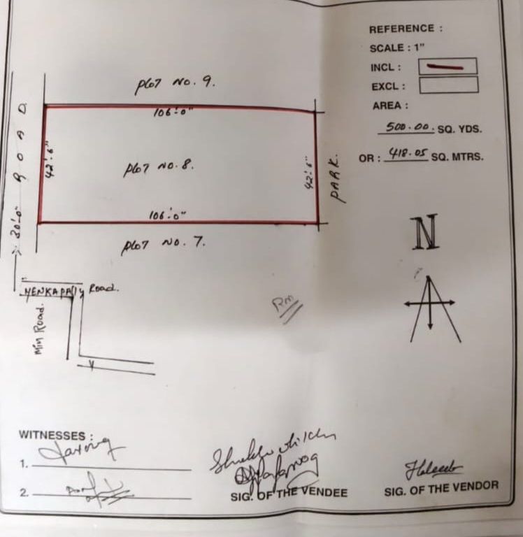 INR 38000,  500 Sq. Yard,  🏡 PREMIUM RESIDENTIAL PLOT FOR SALE – WESTERN PROVINCE  📍 Location: Western Province Gat