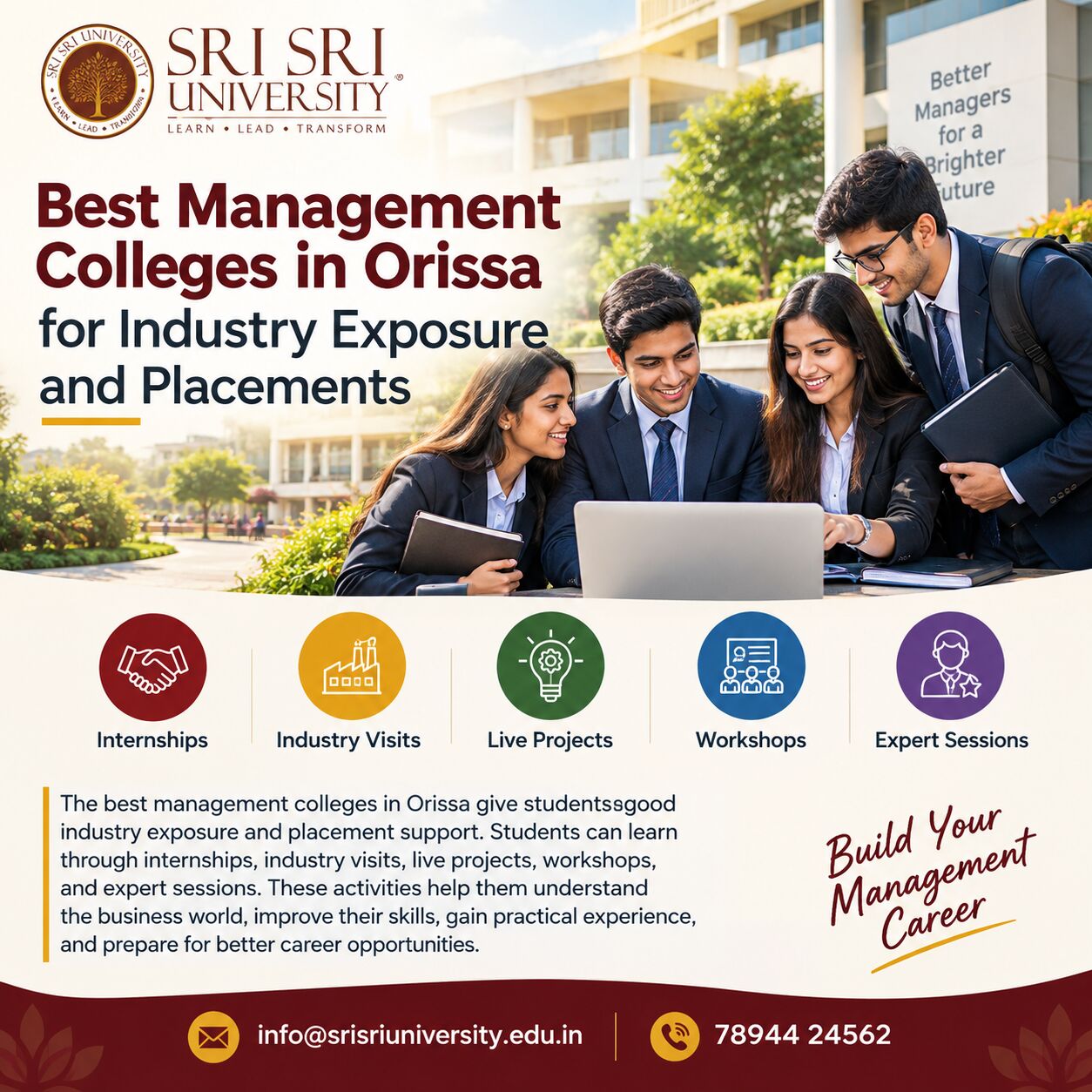 Best Management Colleges In Orissa For Industry Exposure And Placements