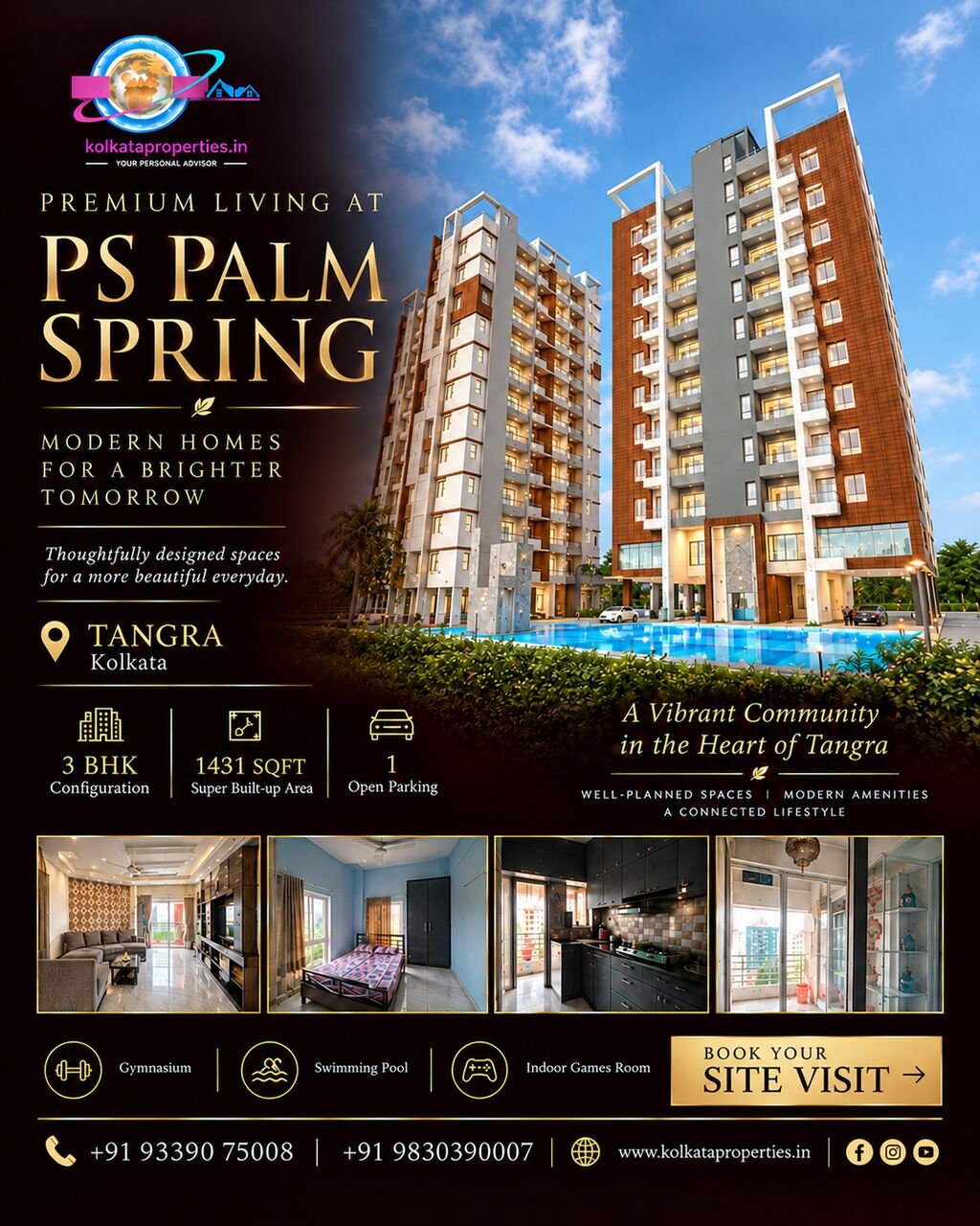 3 BR,  1481 Sq. Feet,  PS Palm Spring For Sale