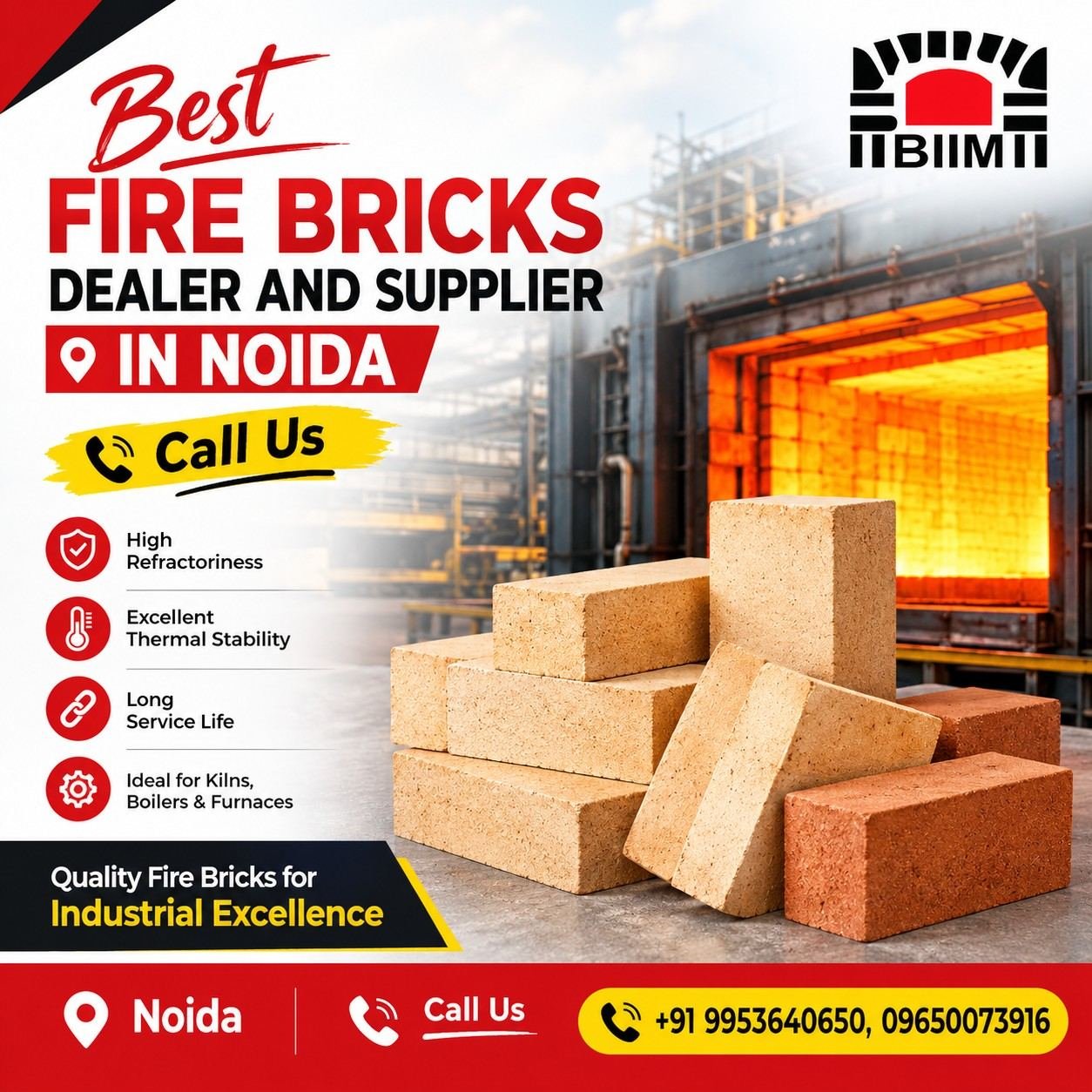 Best Fire Bricks Dealer and Supplier in Noida | Call Us
