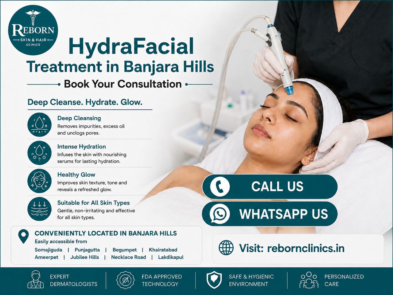 INR 2499,  HydraFacial Treatment In Banjara Hills | Clogged Pores?