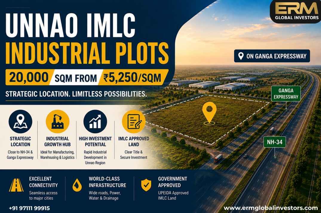 Unnao IMLC Industrial Plots | 20,000 Sqm From ₹5,250/Sqm