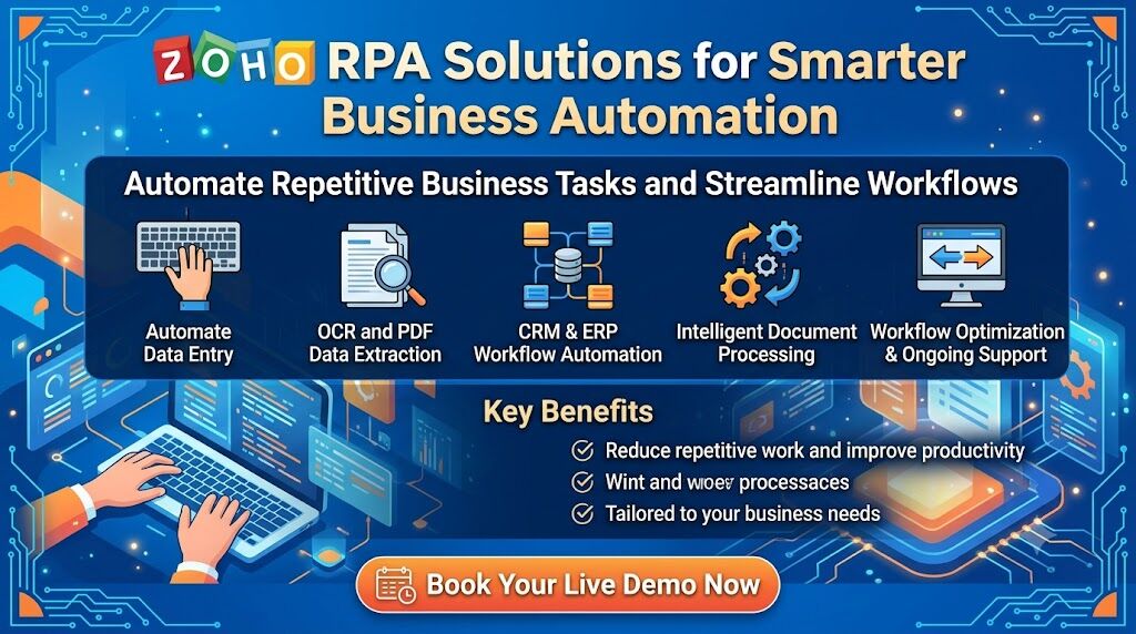Zoho RPA Solutions For Smarter Business Automation