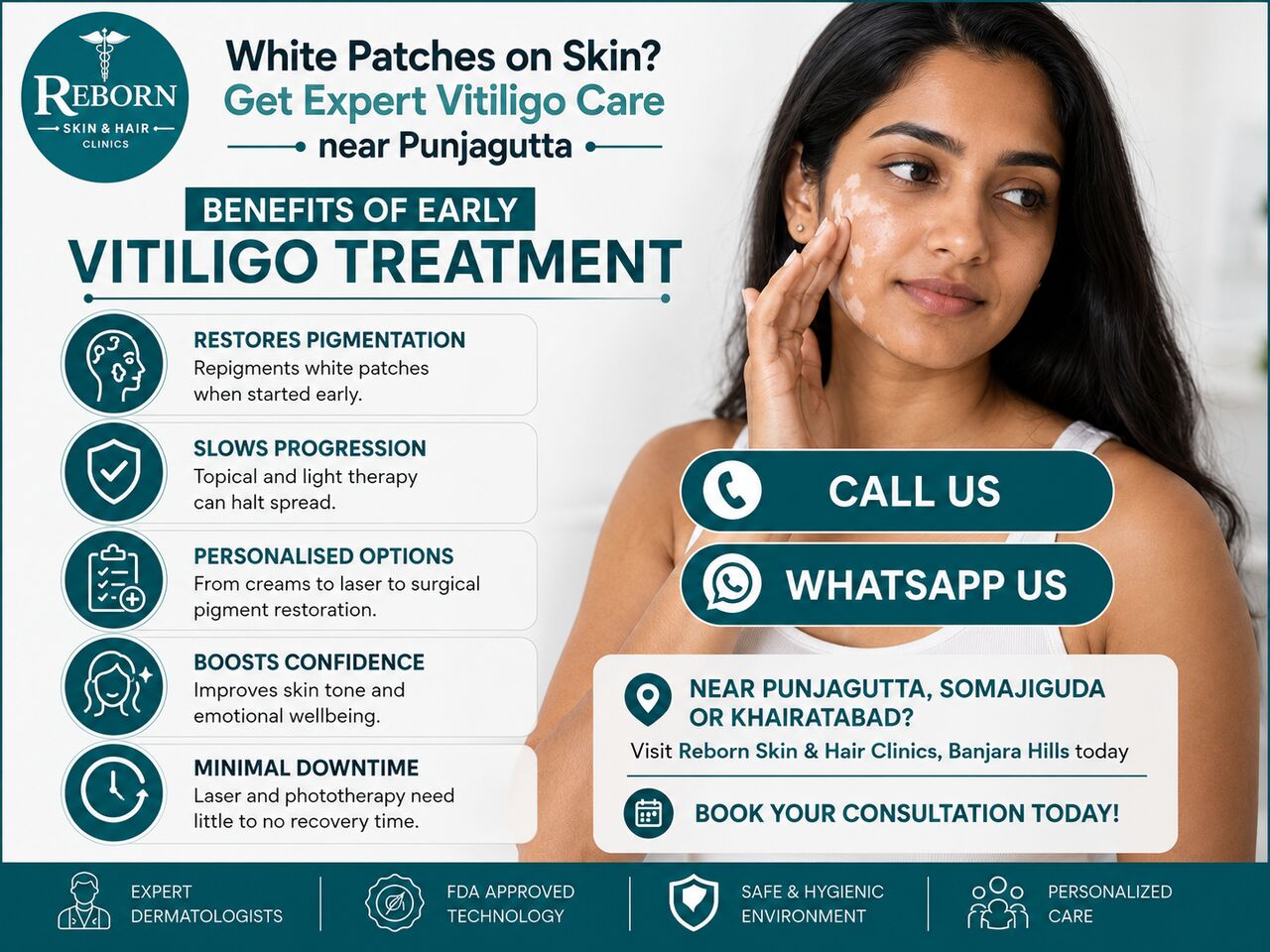 INR 5000,  Vitiligo Treatment Near Somajiguda | White Spots On Skin?