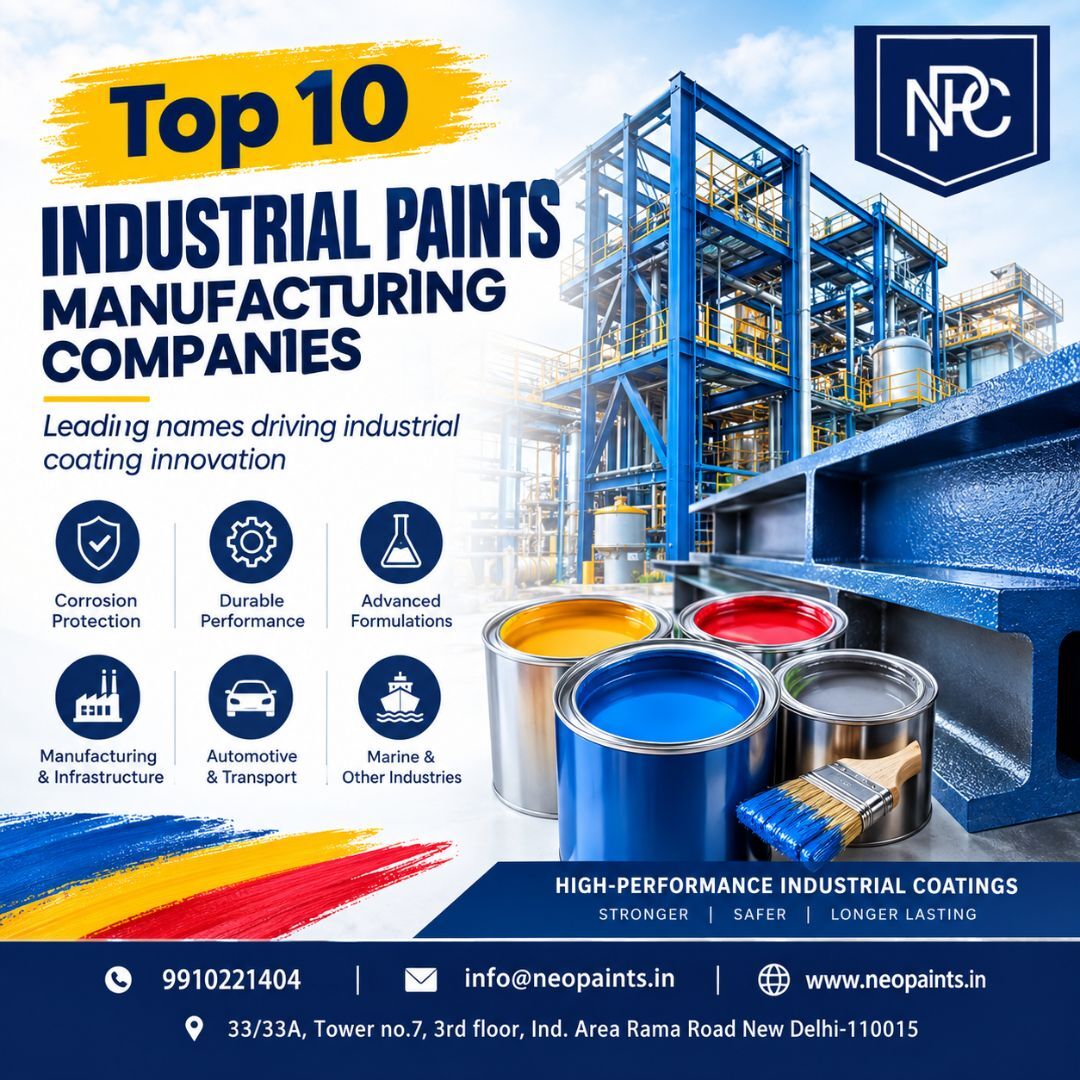 Get Top 10 Industrial Paints Manufacturing Companies In India | Neo Paints