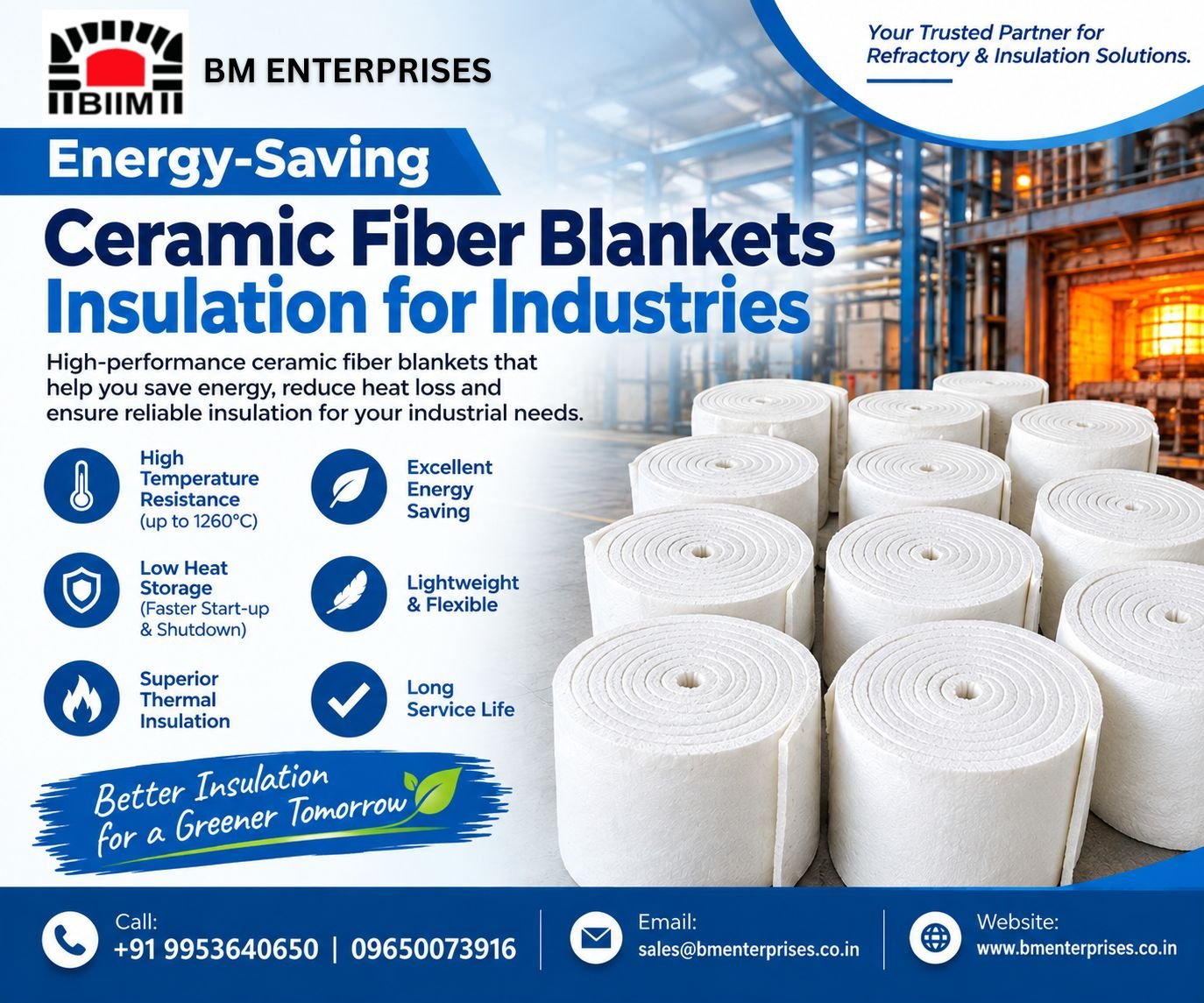 Energy Saving Ceramic Fiber Blankets Insulation for Industries photo 1