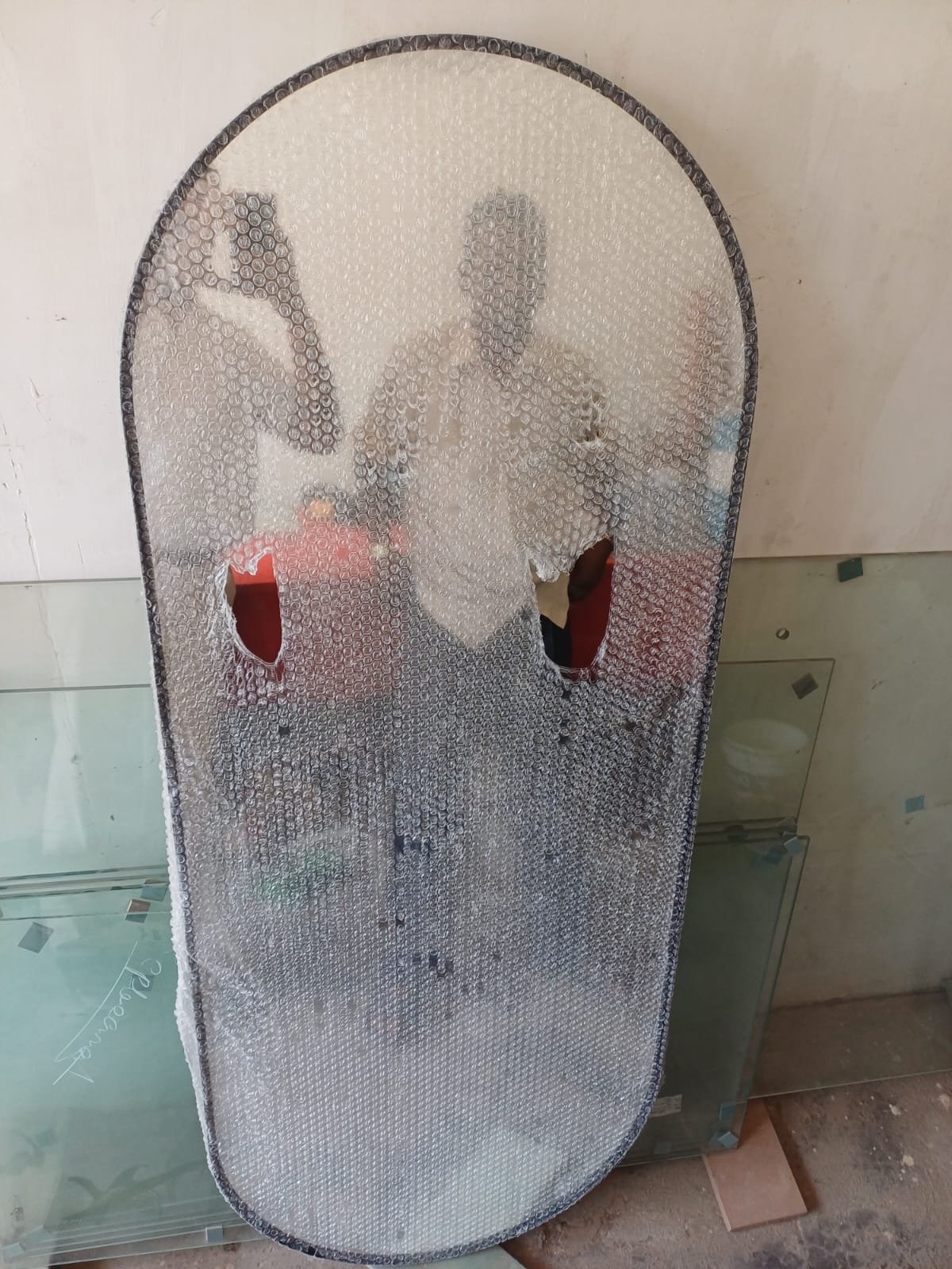 thakur glass work ludhiana stading mirror looking glass  low price dealer shop photo 2