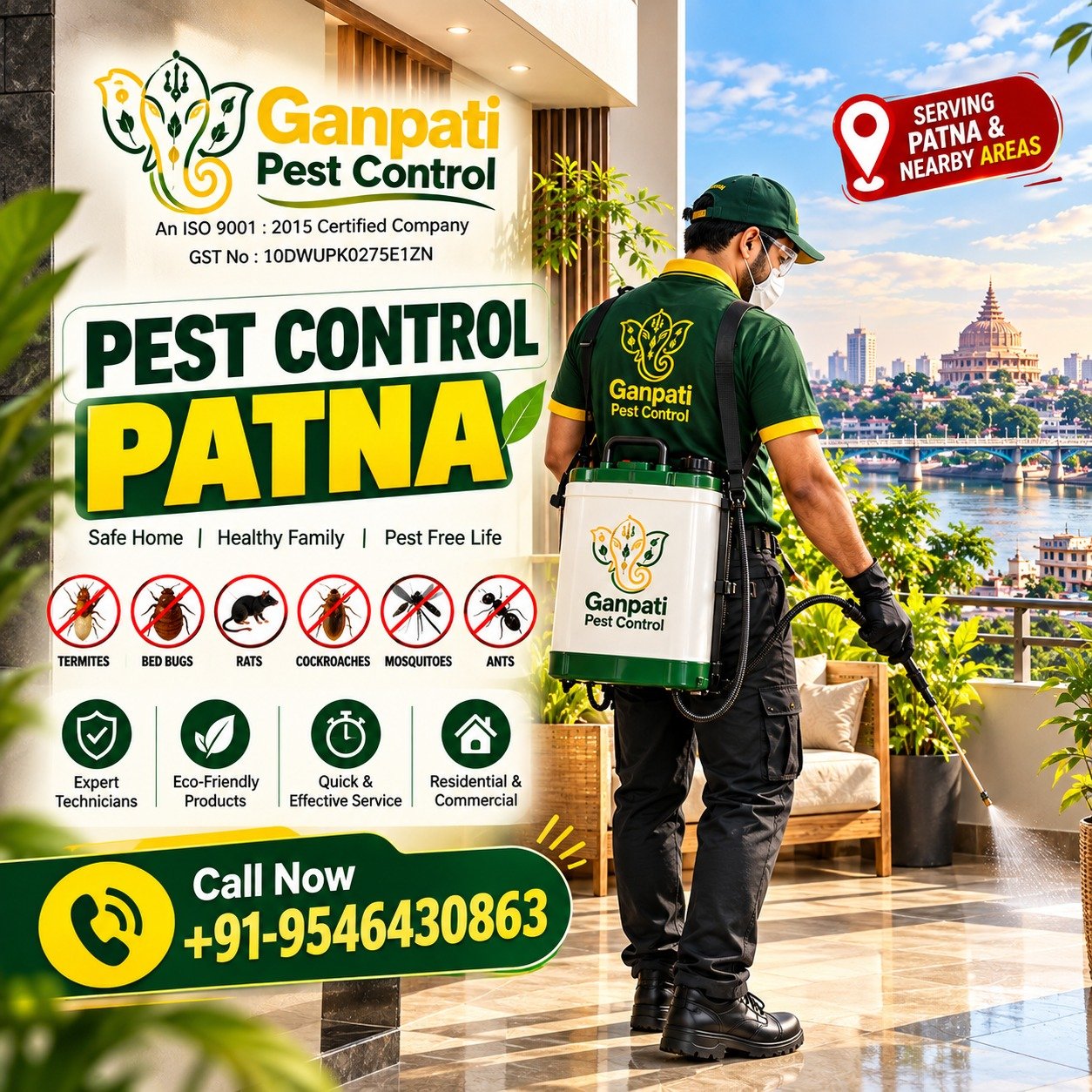 Ganpati Pest Control Patna  (No.1 Pest Control Company In Patna)