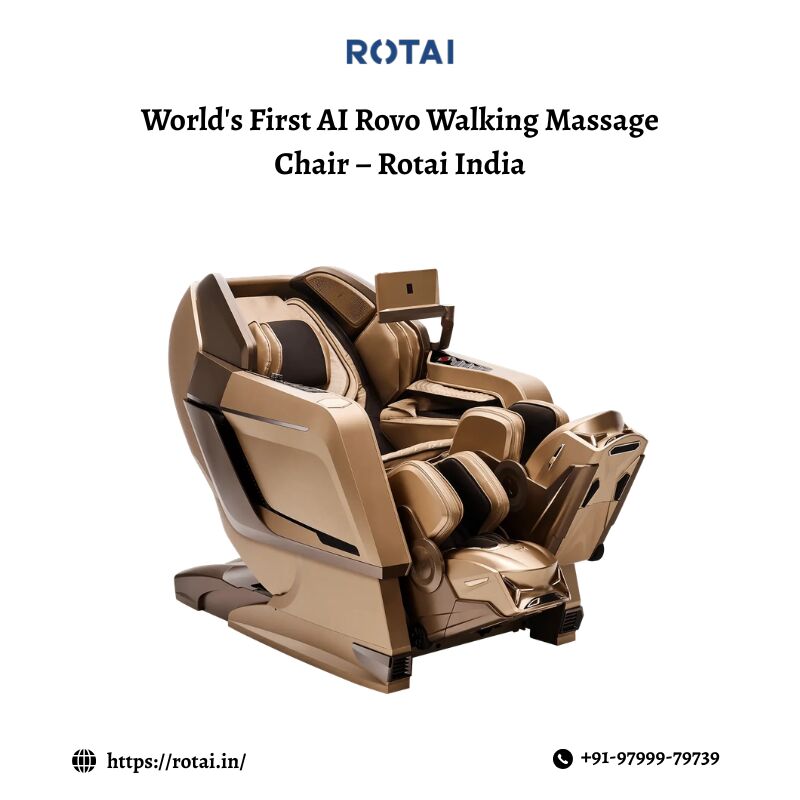 INR 1049000,  World's First AI Rovo Walking Massage Chair – Rotai India