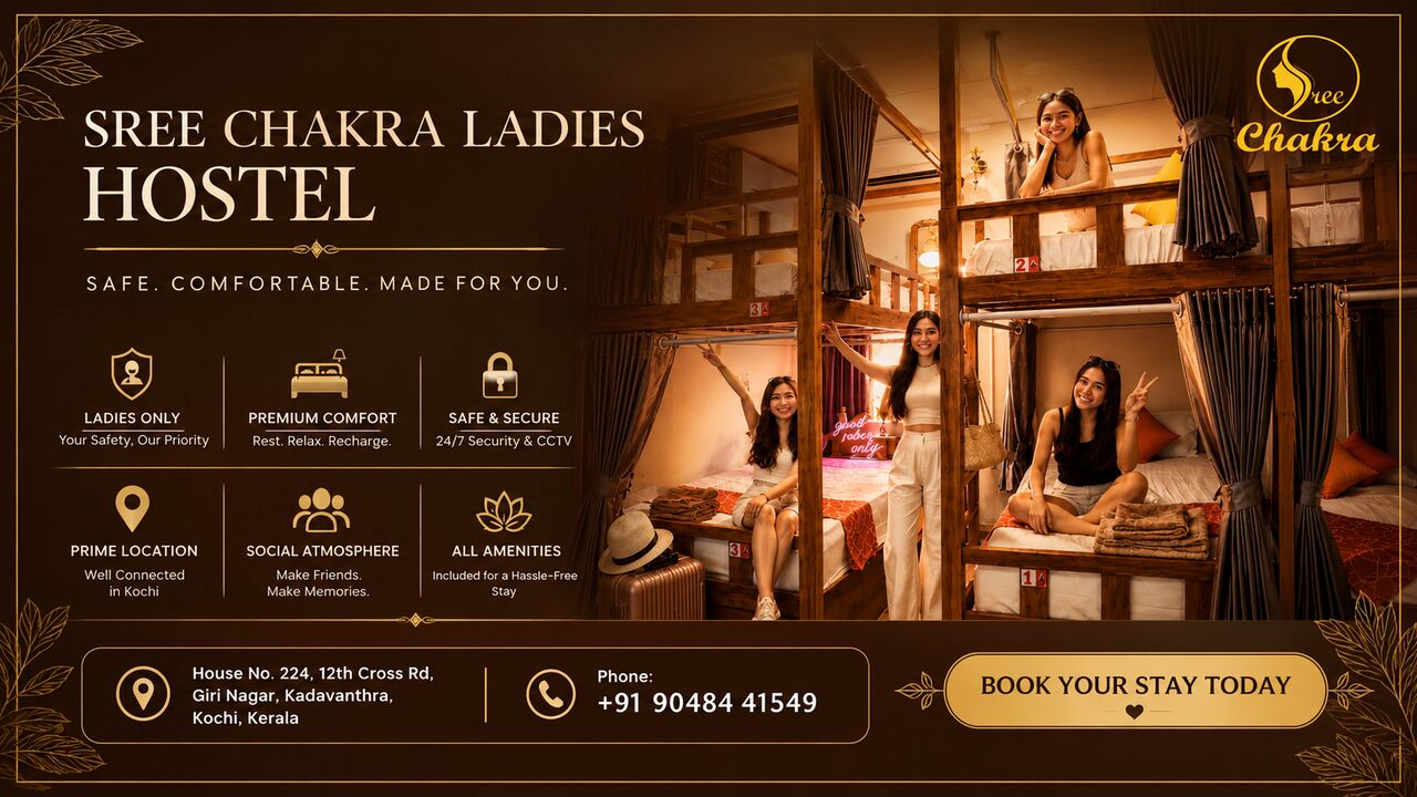Sree Chakra – Your Trusted Ladies Hostel In Kochi