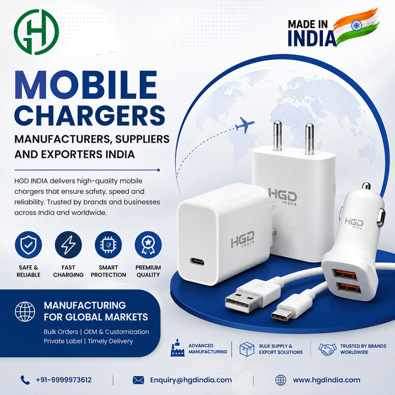 Mobile Chargers Manufacturers, Suppliers And Exporters India photo 1