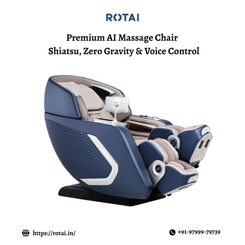 INR 399999,  Premium AI Massage Chair – Shiatsu, Zero Gravity & Voice Control