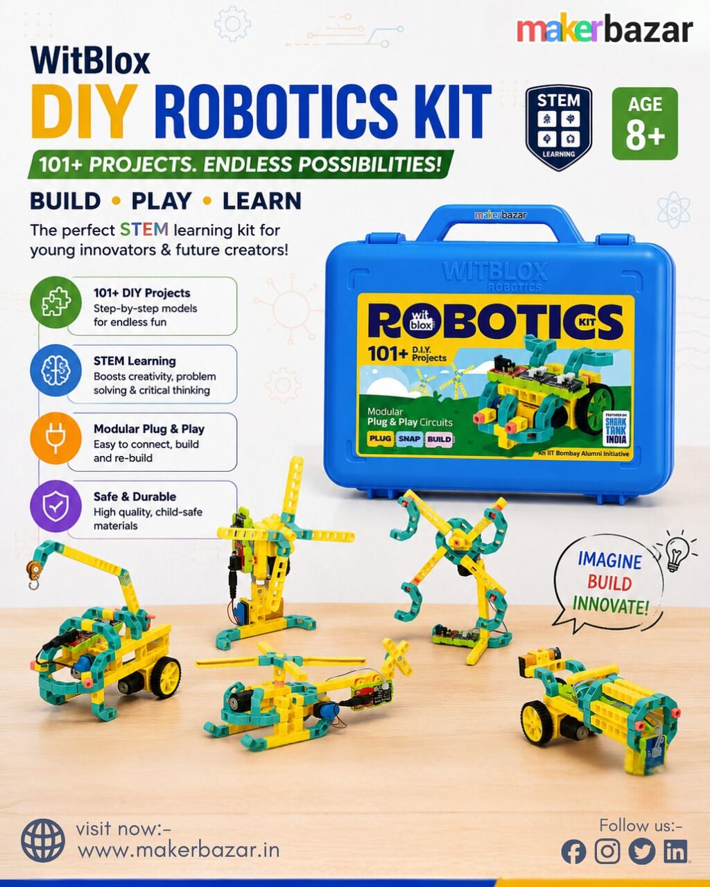 INR 3,  Buy WitBlox DIY Robotics Kit photo 1