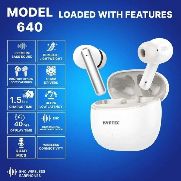 Kyptec LifeStyle® 640 Budget ENC Earbuds with 13mm Drivers photo 1
