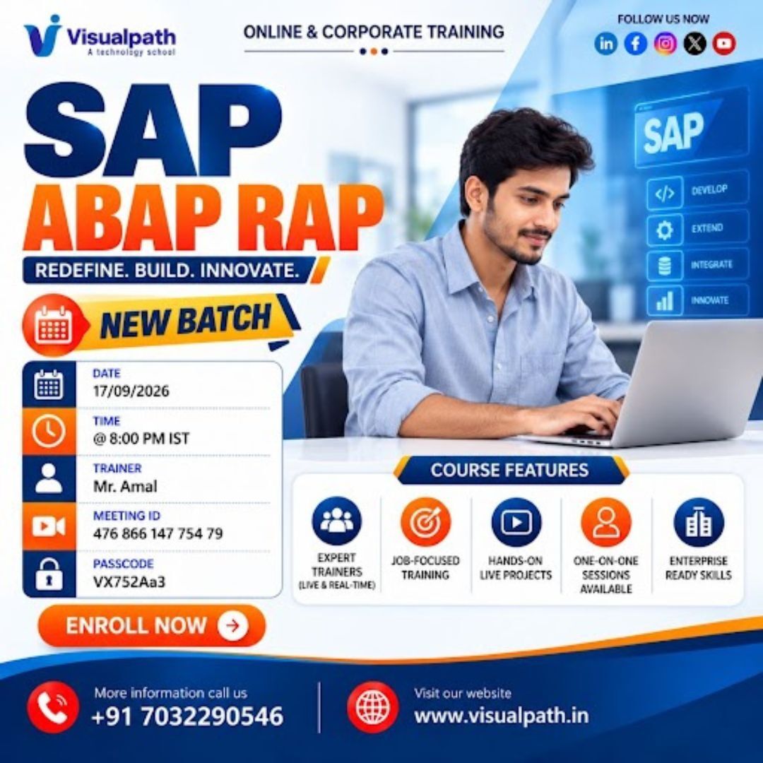 Join SAP ABAP RAP Online Training New  Batch Sep 17