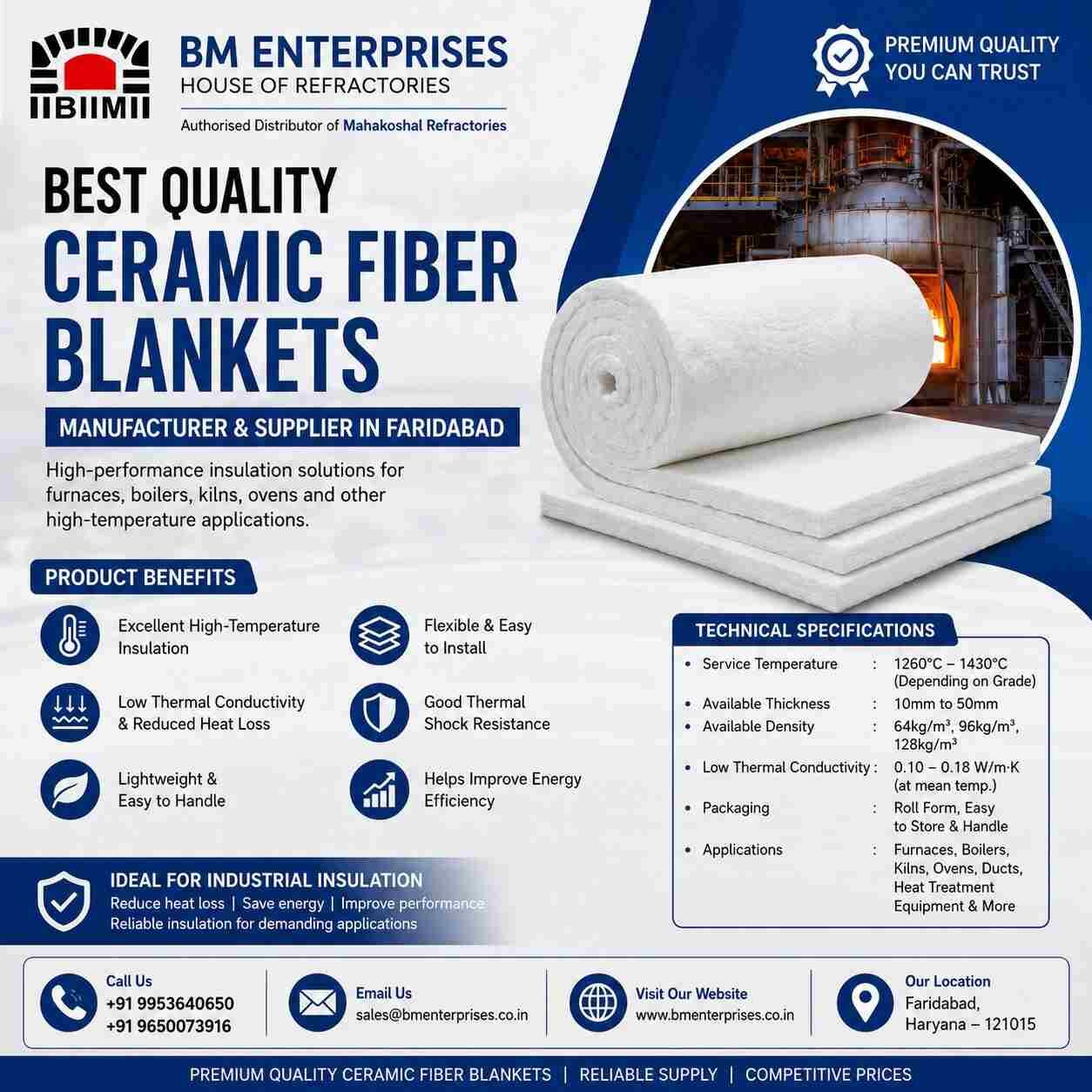 INR 670,  Best Quality Ceramic Fiber Blankets Manufacturer photo 1