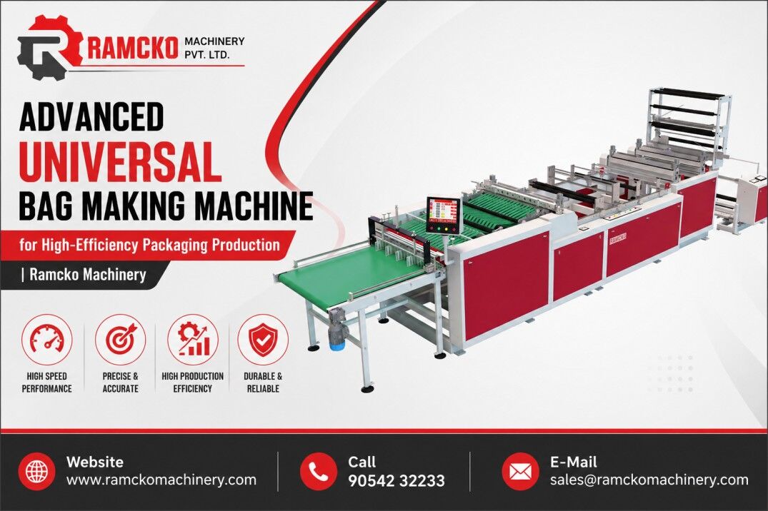Advanced Universal Bag Making Machine For High-Efficiency Packaging Production | Ramcko Ma photo 1