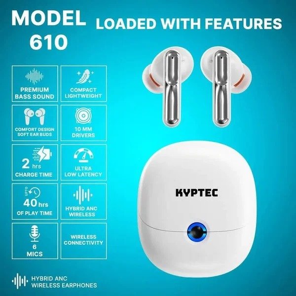 Kyptec LifeStyle® 610 True Wireless ANC Earbuds for Everyday Calls, Music & Mobile Entertainment photo 1