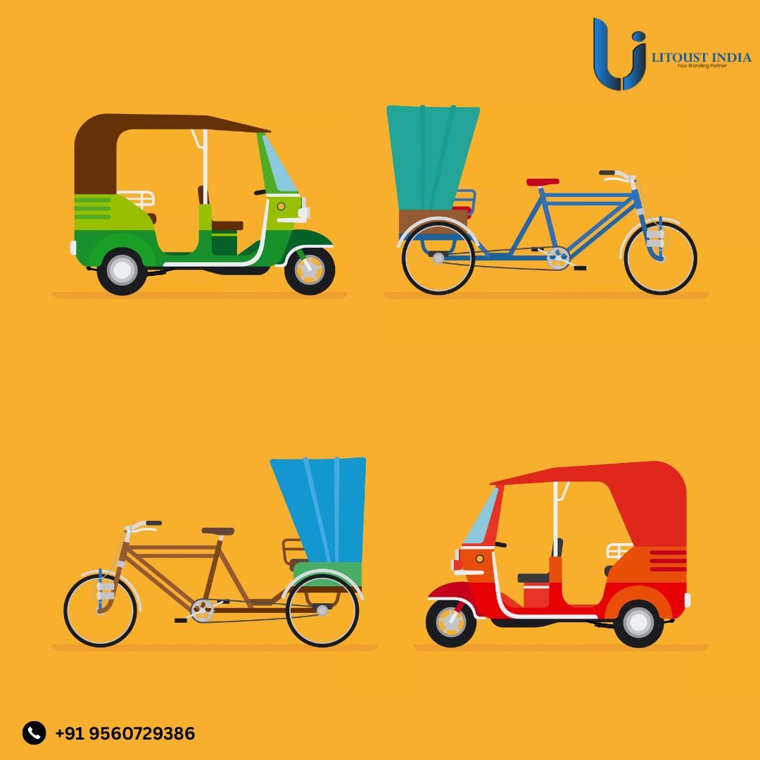 Auto & E-Rickshaw Branding in India | Litoust India photo 1
