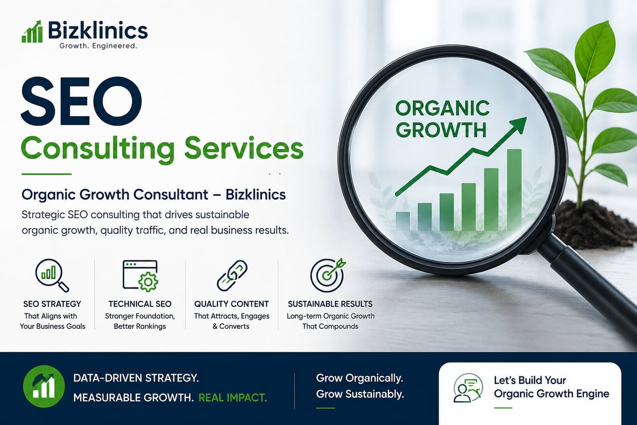 INR 100,  SEO Consulting Services | Organic Growth Consultant – Bizklinics