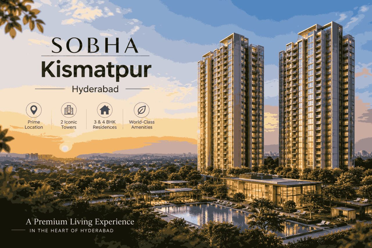 INR 25000000,  3 BR,  1300 Sq. Feet,  Sobha Kismatpur | New Launch Residential Project In Hyderabad