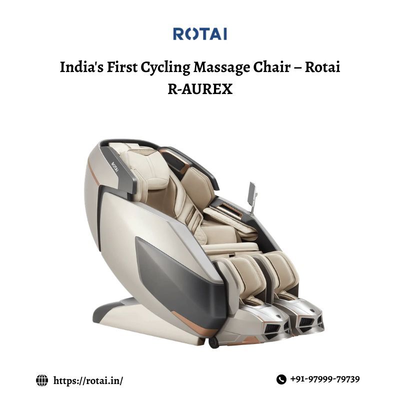 INR 799999,  India's First Cycling Massage Chair – Rotai R-AUREX