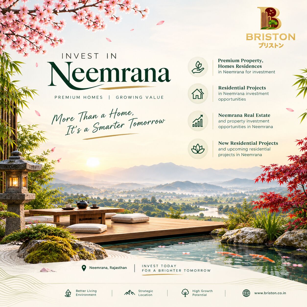 Briston Mirai Hills Neemrana – Premium Property, Homes & Residences In Neemrana For Invest photo 1