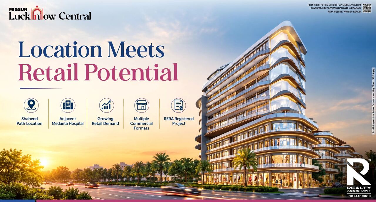 Commercial Shops At Migsun Lucknow Central – Prime Retail Investment Opportunity