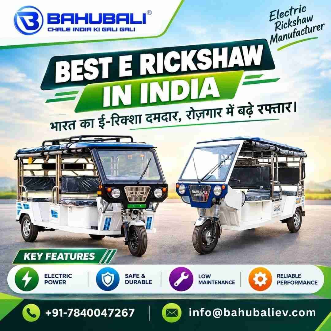 INR 1,  BAHUBALI XXL9 ULTRA,  2026,  Manual,  41 KM,  Best E Rickshaw In India