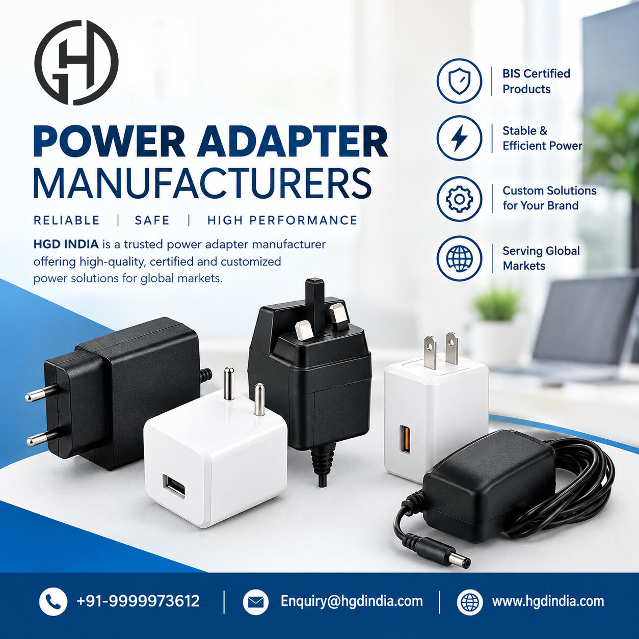 Power Adapter Manufacturers | HGD INDIA photo 1