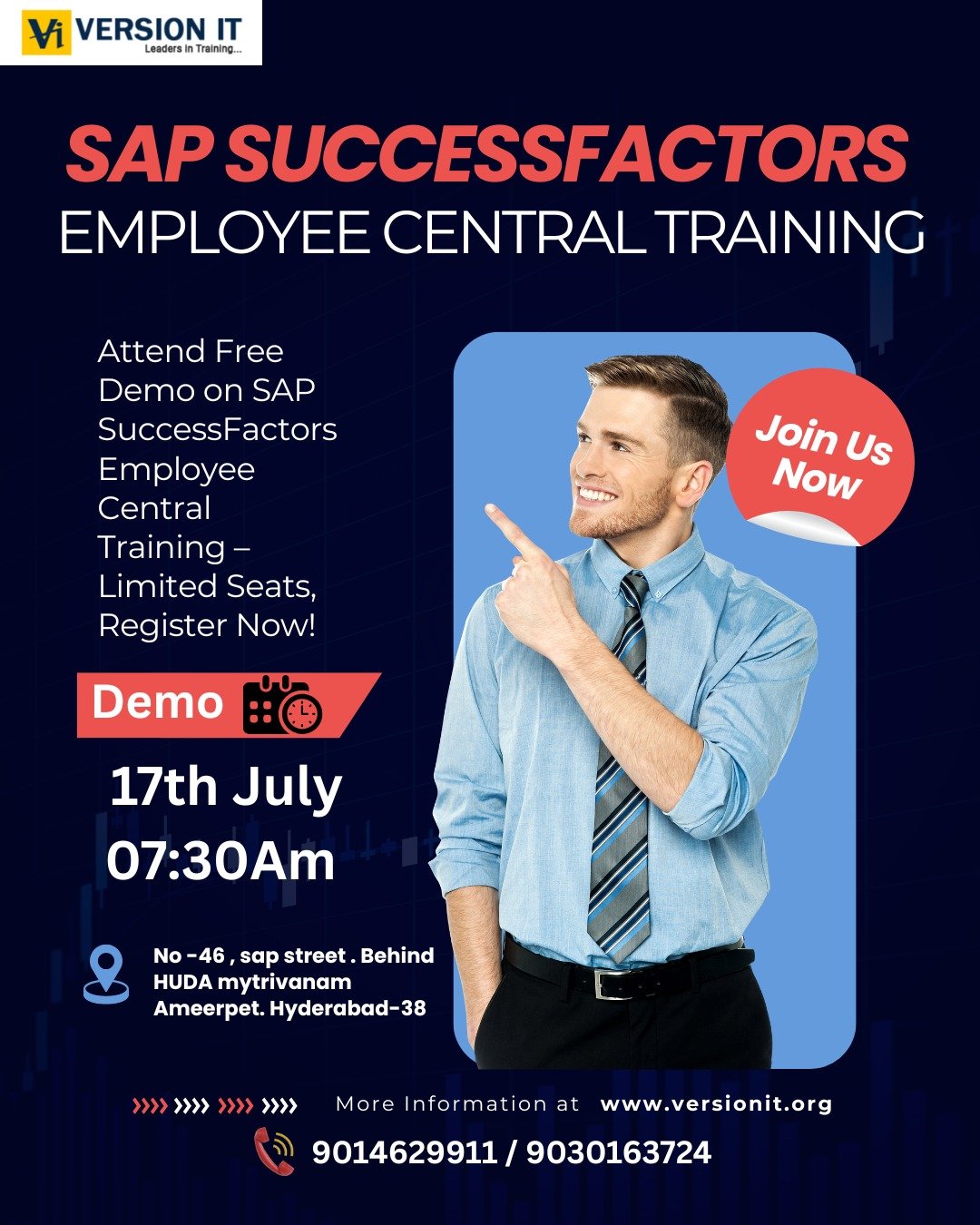 Elevate Your HR Tech Career to the Next Level with Version IT - Best SAP Success Factors Employee Central Training in Hyderabad photo 2