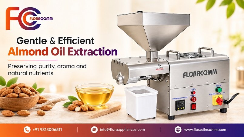 Almond Oil Extraction Without Crushing – Flora Oil Machine photo 1