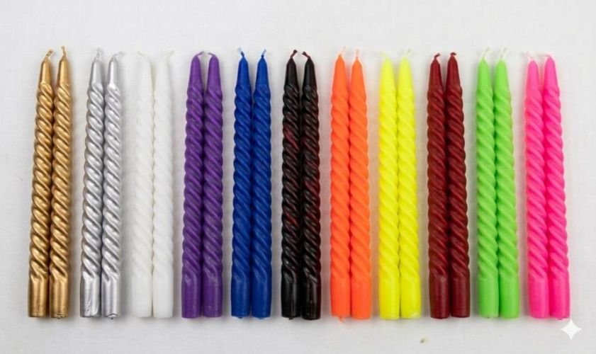 SPIRAL CANDLES 10 INCH-AARYAH DECOR photo 2