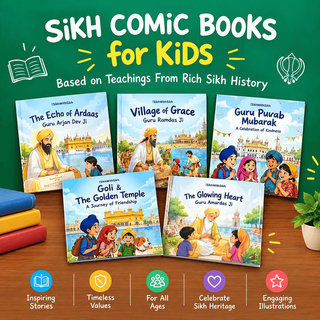INR 349,  Colourful Sikh Comic Books For Kids In English photo 1