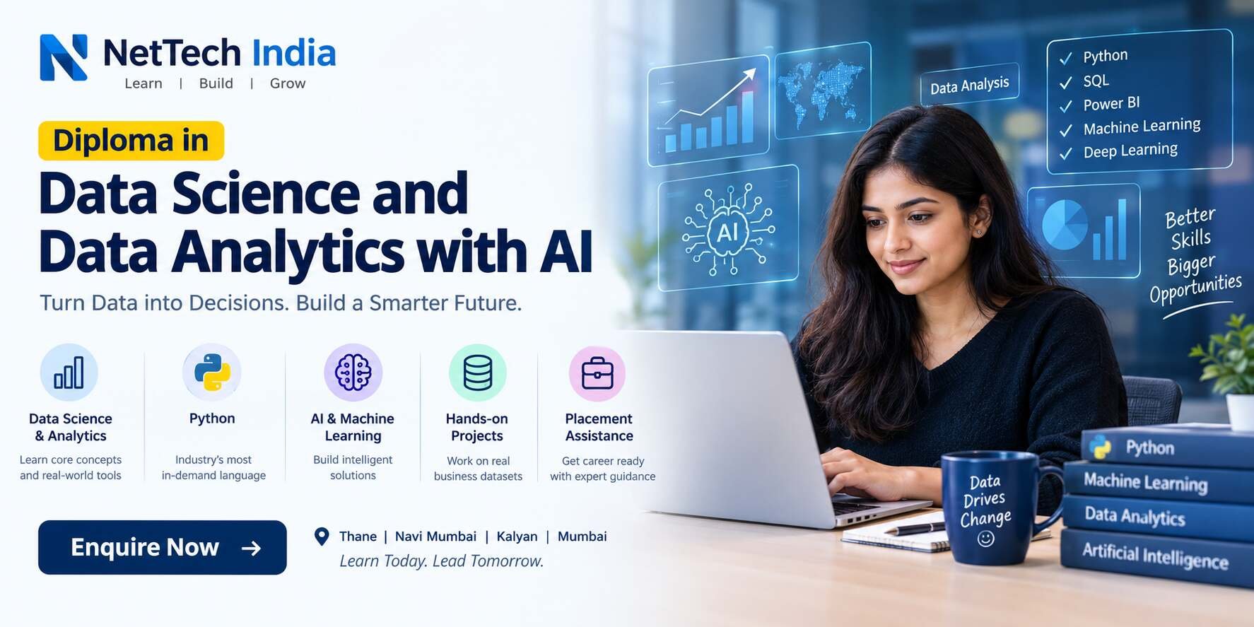 Diploma in Data Science & Data Analytics with AI | Career Program photo 1
